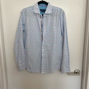 Small Bugatchi light blue Dress shirt